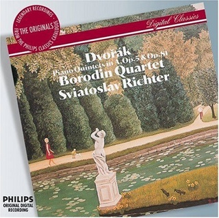 Dvorak: Piano Quintets - Borodin Quartet. Sviatoslav Richter (CD) music collectible [Barcode 028947575603] - Main Image 1