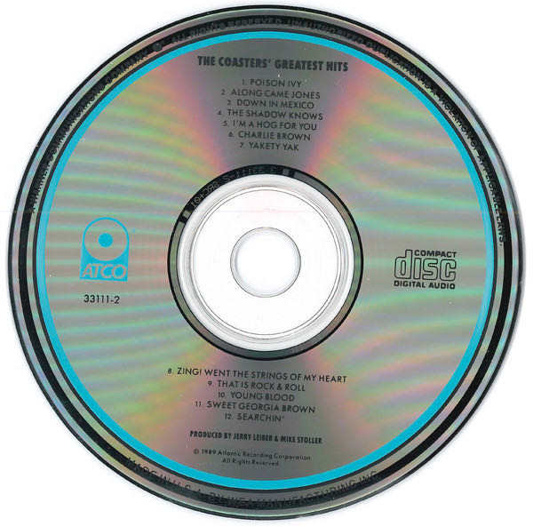 The Coasters’ Greatest Hits - Coasters, The (CD - 30) music collectible [Barcode 075679038623] - Main Image 4