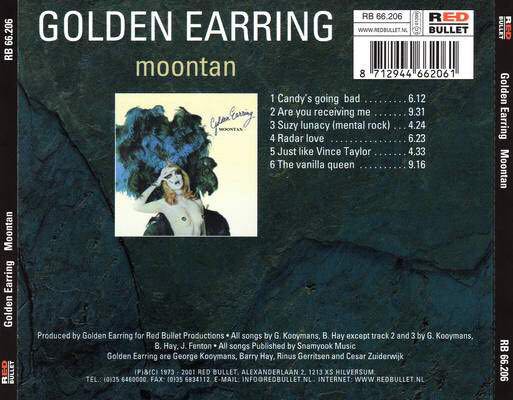 Moontan - Golden Earring (CD - 40) music collectible [Barcode 076731101422] - Main Image 2