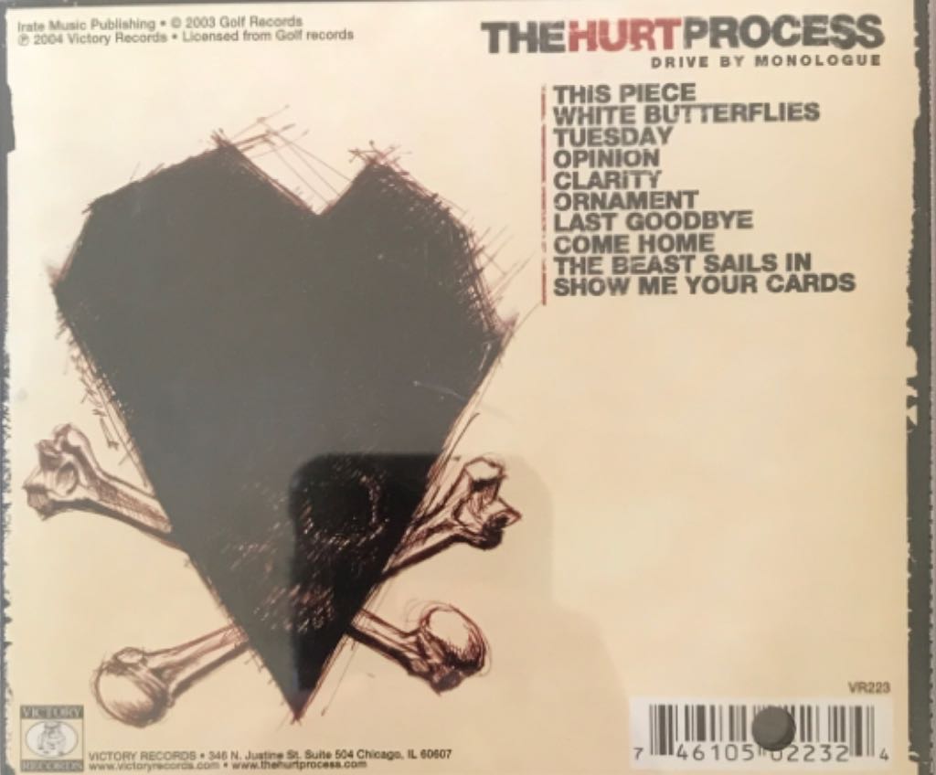 Drive By Monologue - Hurt Process, The (CD) music collectible [Barcode 746105022324] - Main Image 2