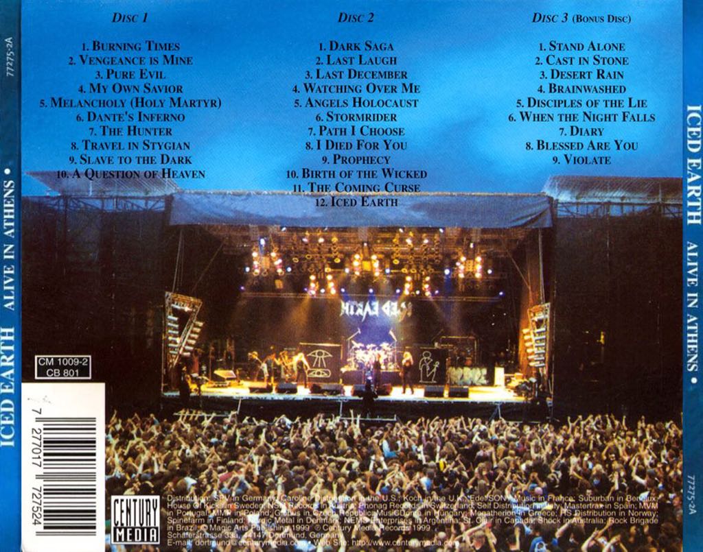 Alive in athens - Iced Earth (12” - 180) music collectible - Main Image 2