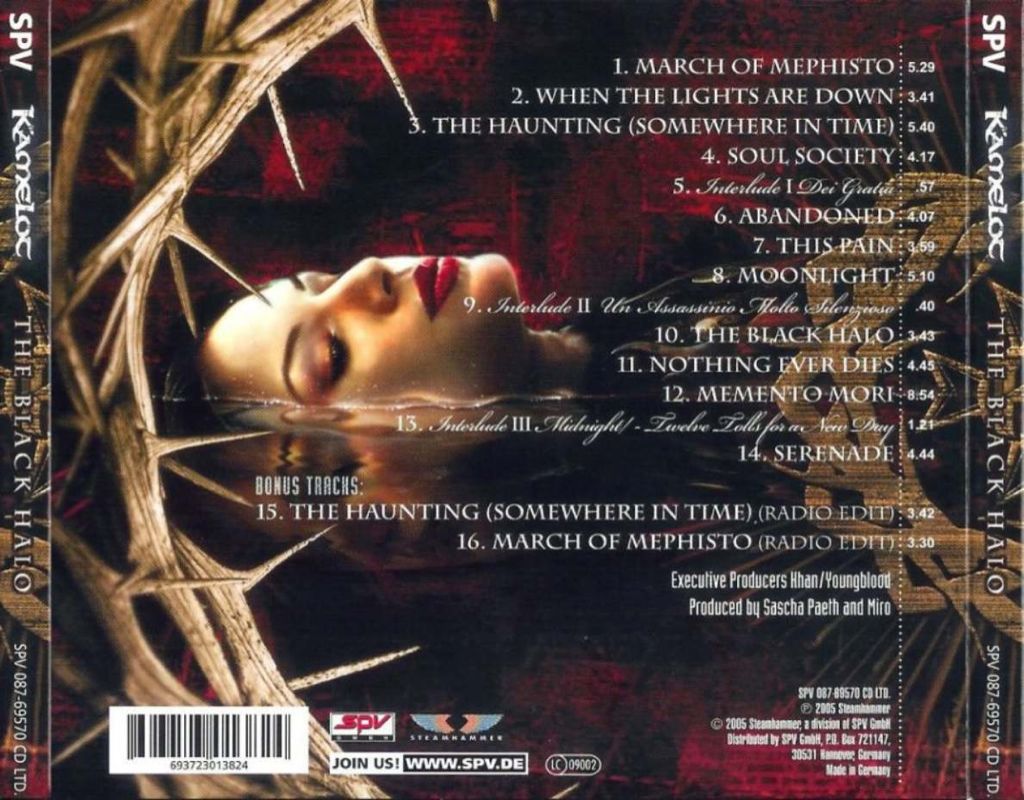 The Black Halo - Kamelot (CD - 64) music collectible [Barcode 693723013824] - Main Image 2