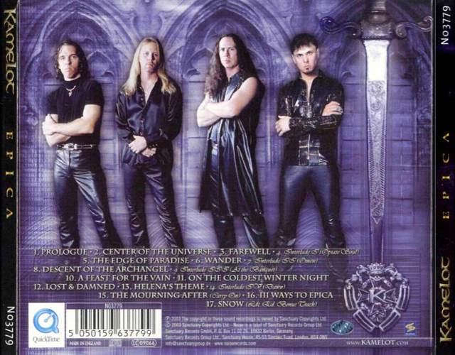 Epica - Kamelot (CD - 52:12) music collectible [Barcode 5050159637799] - Main Image 2