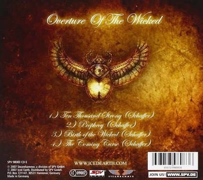 Overture of the Wicked - Iced Earth (CD - 22:28) music collectible [Barcode 693723980836] - Main Image 2