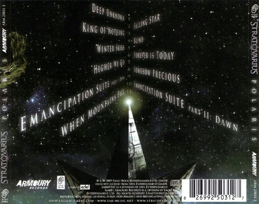 Polaris - Stratovarius (CD) music collectible [Barcode 826992503127] - Main Image 2
