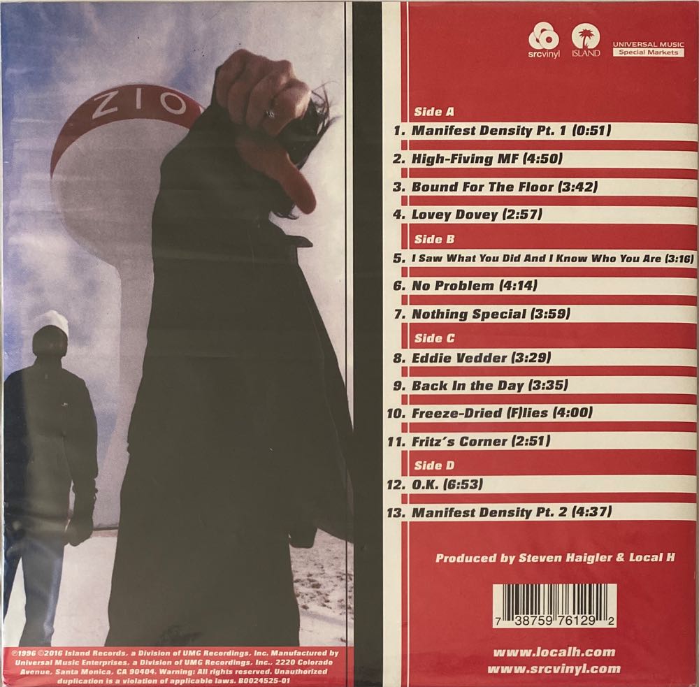 As Good as Dead - Local H (12”) music collectible [Barcode 738759761292] - Main Image 2