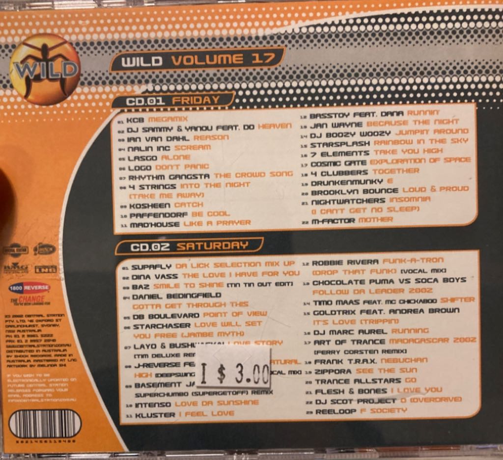 Wild Volume 17 (Weekends)  - Various Artists - Wild FM (CD) music collectible [Barcode 5021456113408] - Main Image 2