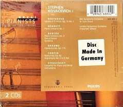 Great Pianists Of The 20th Century Vol 61 - Stephen Kovacevich II (CD) music collectible [Barcode 028945688022] - Main Image 2