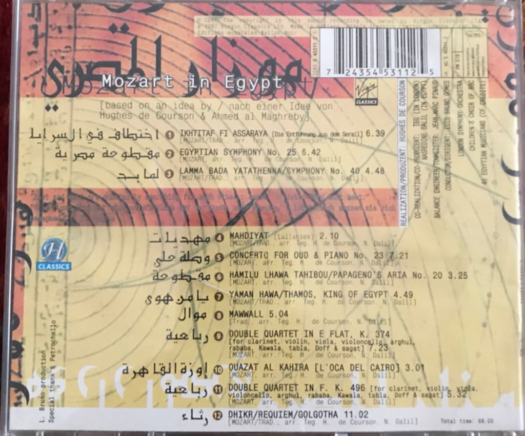 Mozart In Egypt - VA (CD) music collectible [Barcode 724354531125] - Main Image 2