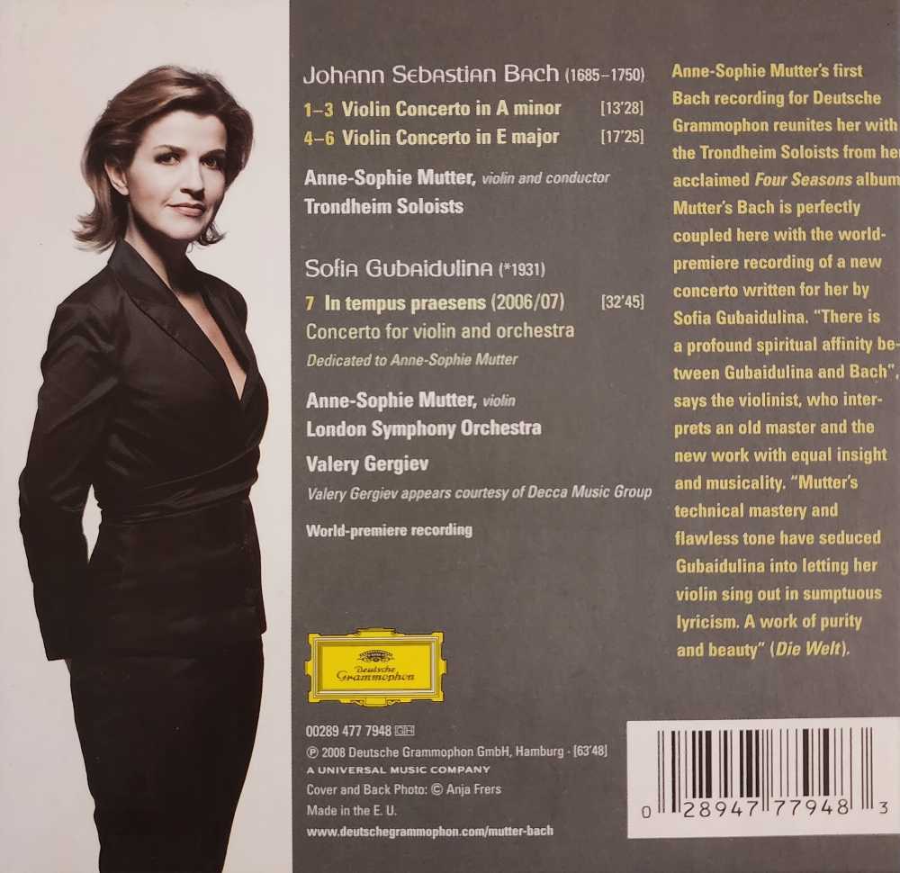 In tempus praesens - Anne-Sophie Mutter (CD) music collectible [Barcode 028947779483] - Main Image 2