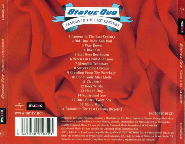 Famous In The Last Century - Status Quo (CD) music collectible [Barcode 601215781427] - Main Image 2