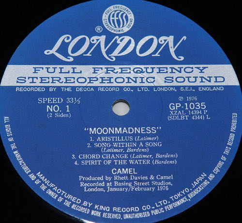 Moonmadness - Camel (38:57) music collectible - Main Image 3