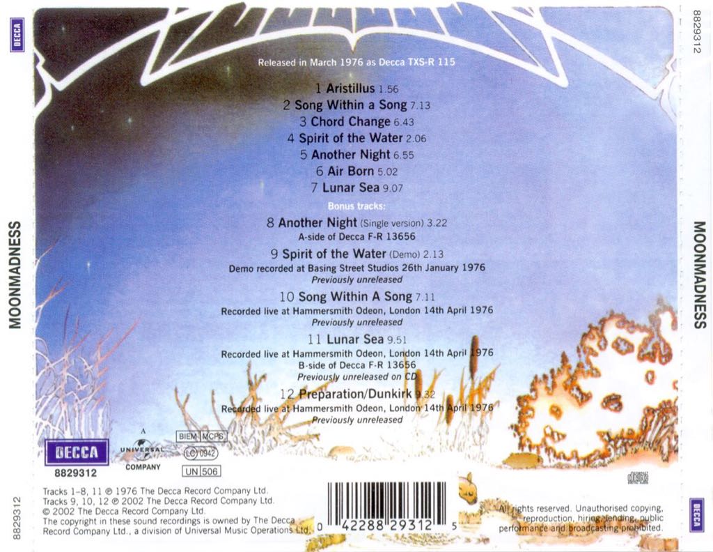 Moonmadness - Camel (CD-R) music collectible - Main Image 2