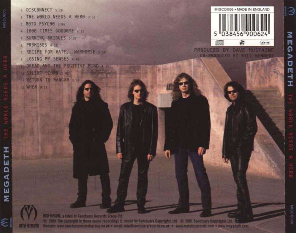The World Needs a Hero - Megadeth (CD - 58) music collectible [Barcode 5038456900624] - Main Image 2
