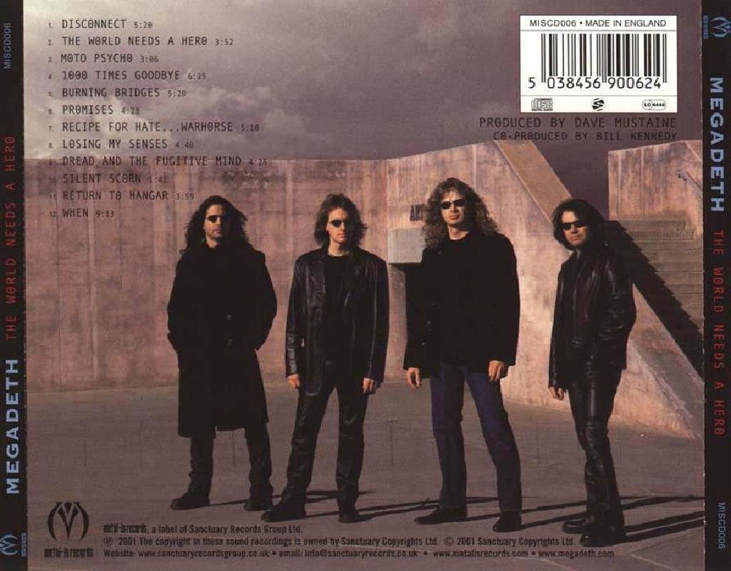 The World Needs A Hero - Megadeth (CD) music collectible [Barcode 777495941278] - Main Image 2