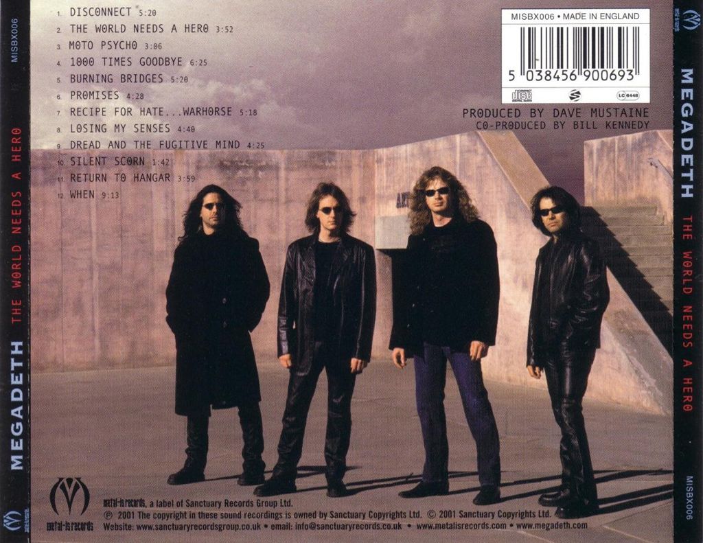 The World Needs a Hero (2019 Remastered) - Megadeth (MP3 - 57:49) music collectible [Barcode 8805636020574] - Main Image 2
