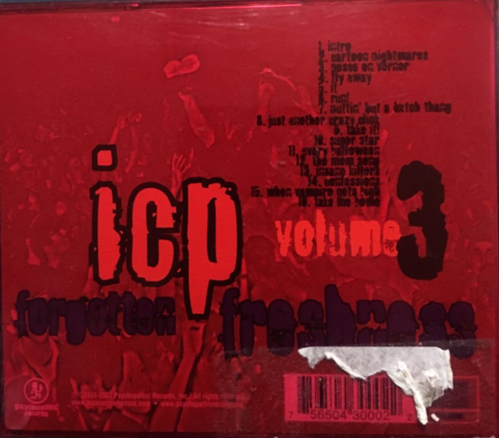 Forgotten Freshness: Vol. 3 - Insane Clown Posse (CD) music collectible [Barcode 756504300022] - Main Image 2