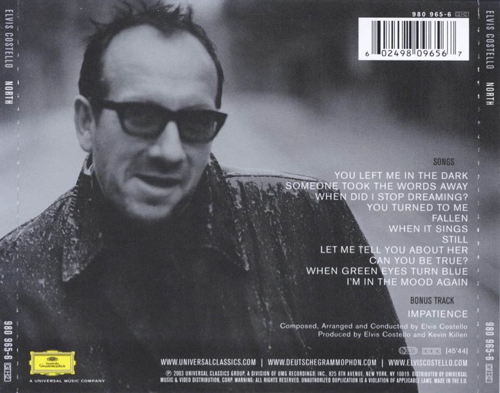 North - Elvis Costello (CD - 46) music collectible [Barcode 8808678110234] - Main Image 2