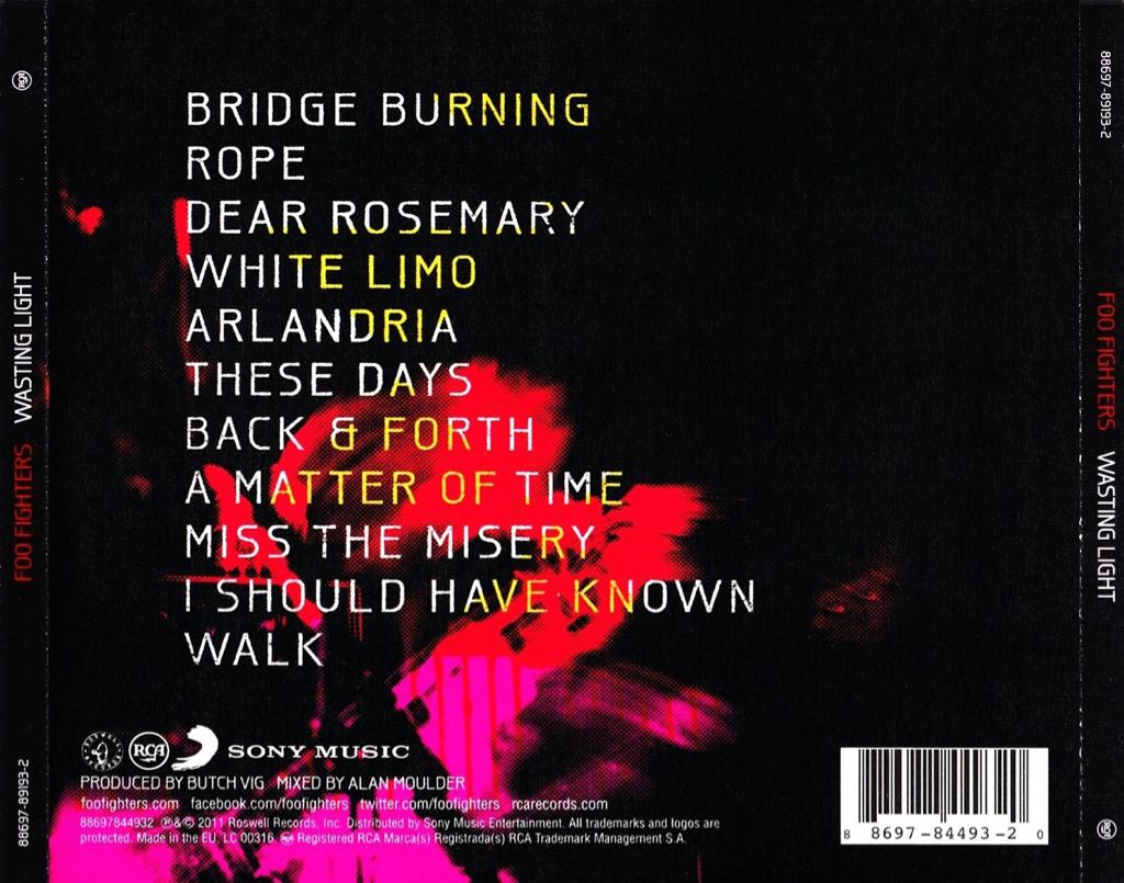Wasting Light - Foo Fighters (CD - 47:54) music collectible - Main Image 2