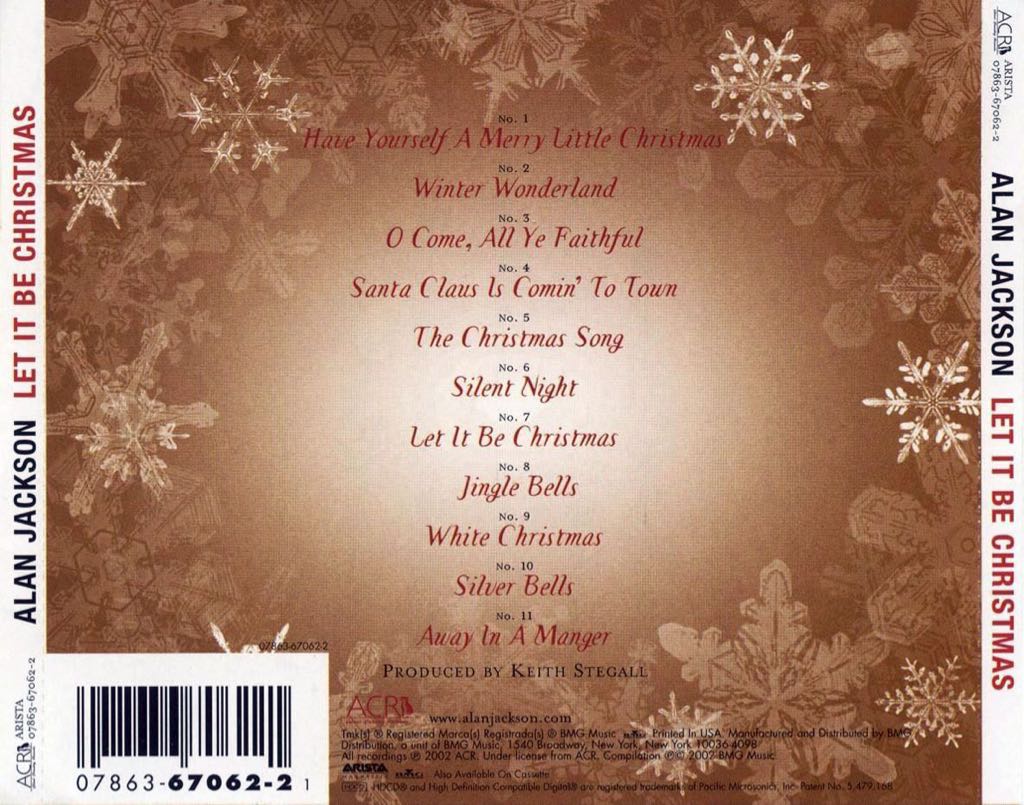 Let It Be Christmas - Jackson, Alan (CD - 36) music collectible [Barcode 078636706221] - Main Image 2