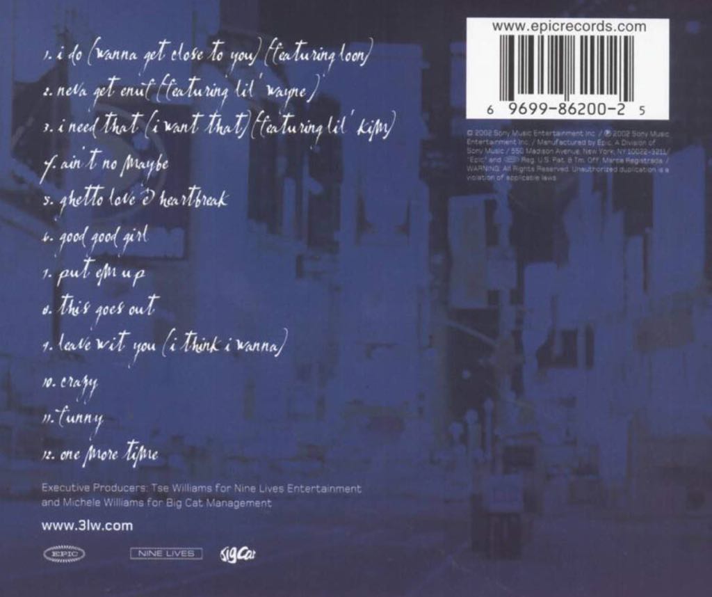 A Girl Can Mack - 3LW (CD) music collectible [Barcode 696998620025] - Main Image 2