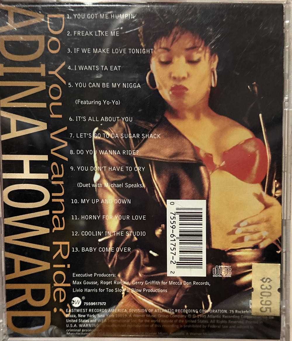 Do You Wanna Ride? - Adina Howard (Cassette - 43) music collectible [Barcode 075596175722] - Main Image 2