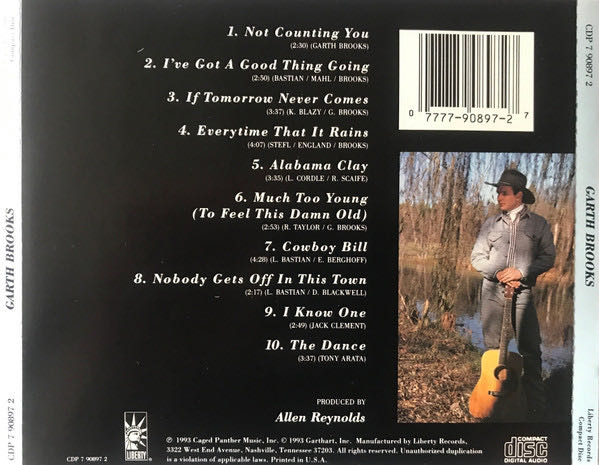 Garth Brooks - Brooks, Garth (CD - 37) music collectible [Barcode 020831381611] - Main Image 3