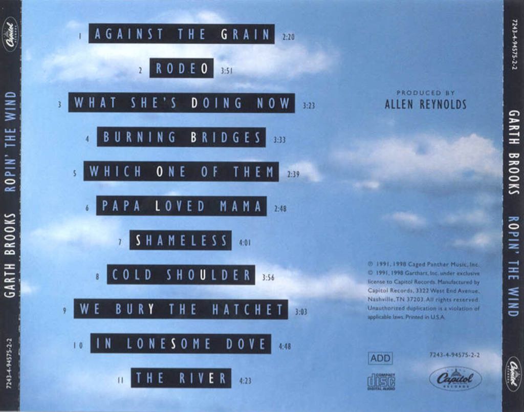 Ropin’ The Wind - Garth Brooks (CD) music collectible - Main Image 2
