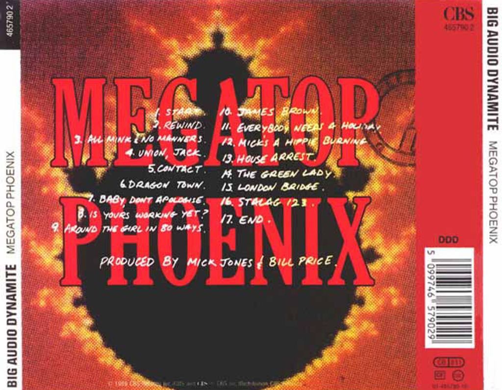 Megatop Phoenix - Big Audio Dynamite (CD) music collectible [Barcode 074644521221] - Main Image 2