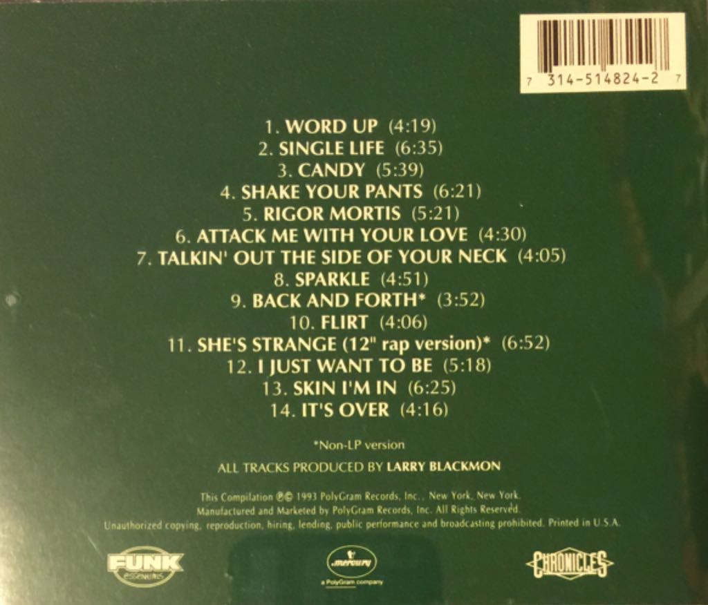 The Best of Cameo - Cameo (CD - 72) music collectible [Barcode 731451482427] - Main Image 2