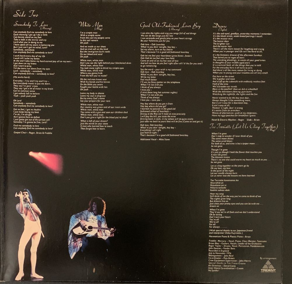 A Day At The Races - Queen (12” - 4424) music collectible [Barcode 050087328887] - Main Image 4