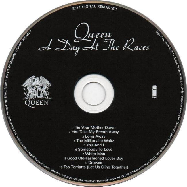 A Day At The Races - Queen (CD - 53) music collectible [Barcode 720616103529] - Main Image 4