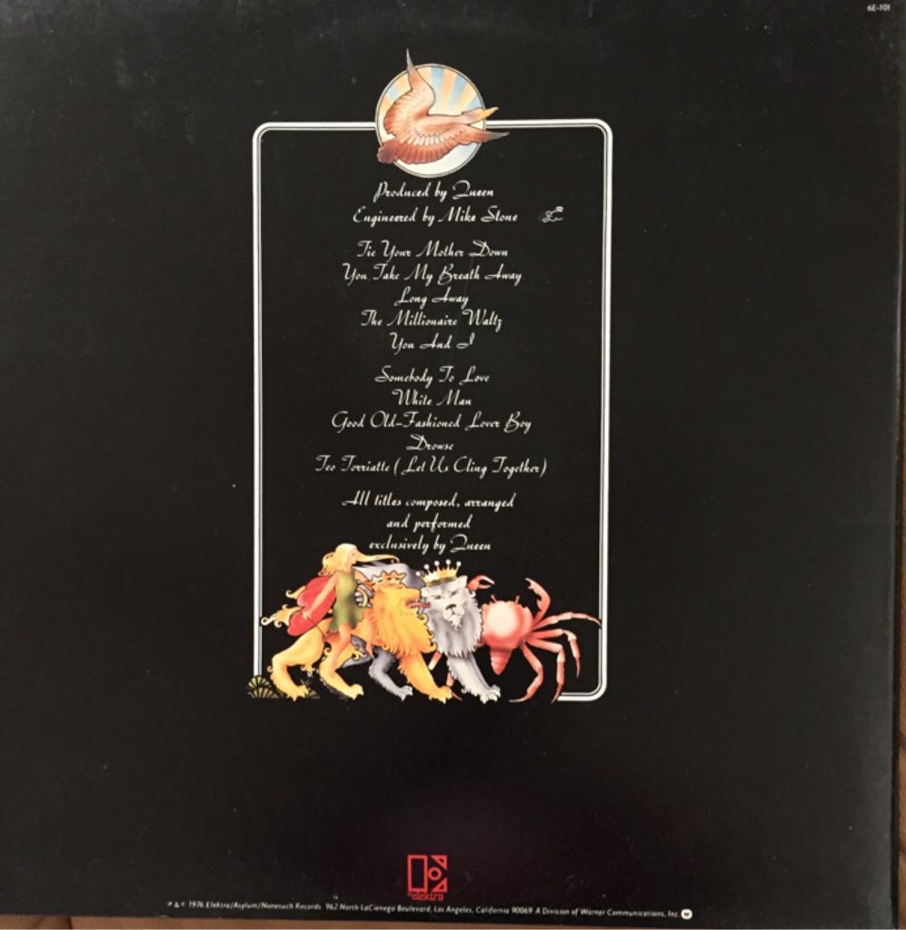 A Day At The Races - Queen (12” - 4419) music collectible - Main Image 2