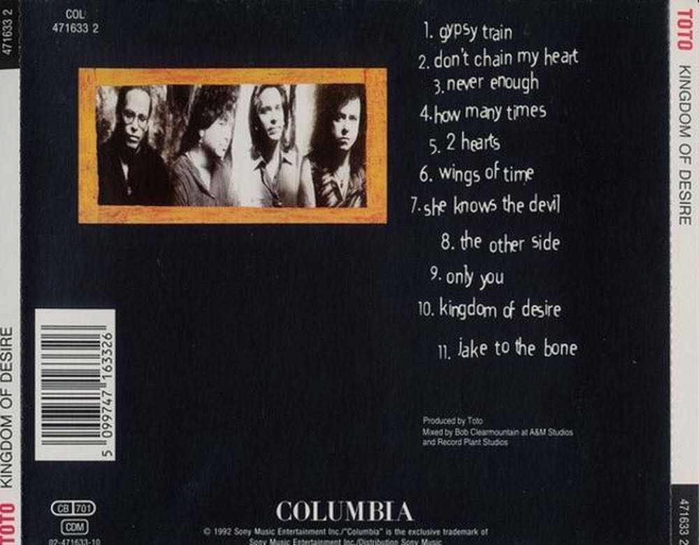 Kingdom Of Desire - Toto (CD) music collectible [Barcode 5099747163395] - Main Image 2