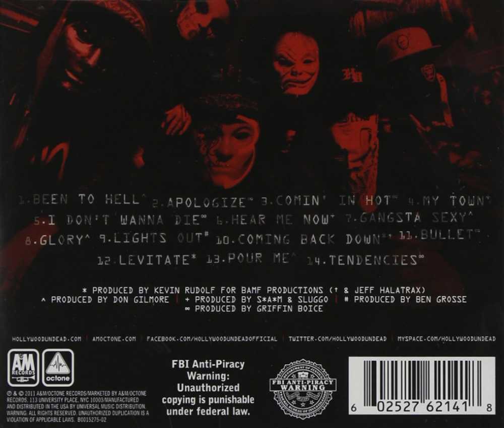 American Tragedy - Hollywood Undead (CD) music collectible [Barcode 602527621432] - Main Image 2