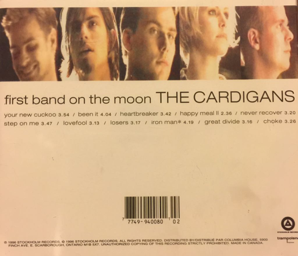 First Band On The Moon - Cardigans, The (CD - 40) music collectible [Barcode 777499400801] - Main Image 2