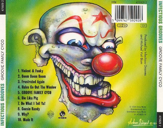 Groove Family Cyco / Snapped Lika Mutha - Infectious Grooves (CD - 39) music collectible [Barcode 074645727929] - Main Image 2