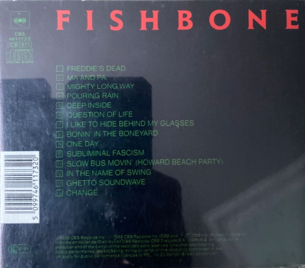 Truth and Soul - Fishbone (CD - 41) music collectible [Barcode 886972508429] - Main Image 2
