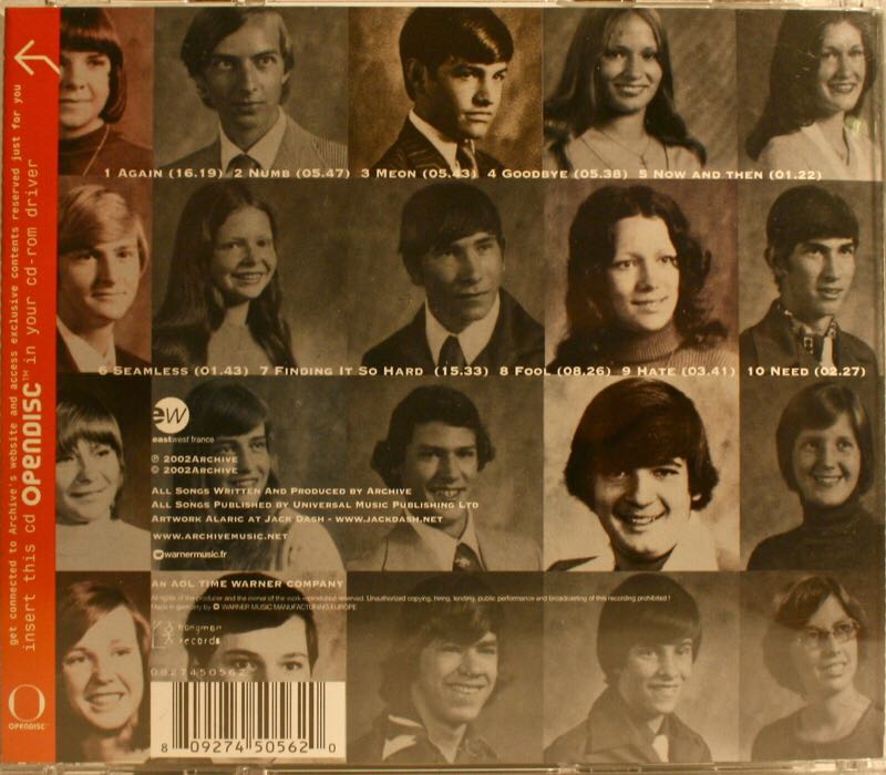 You All Look The Same To Me - Archive (CD) music collectible [Barcode 809274505620] - Main Image 2