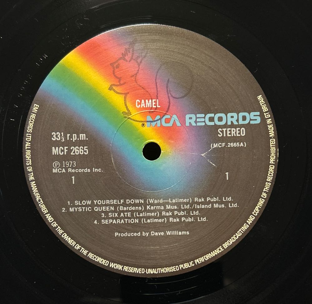 Camel - Camel (12”) music collectible - Main Image 3