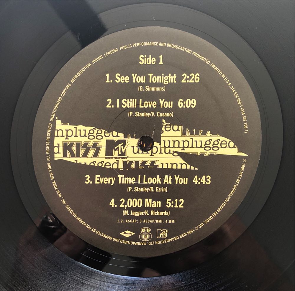 MTV Unplugged - Kiss (12”) music collectible [Barcode 602537753758] - Main Image 3