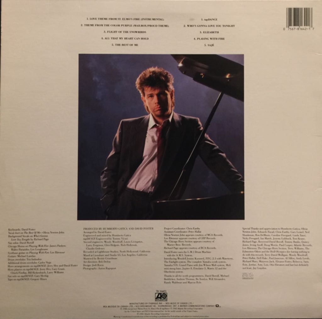 David Foster - Foster, David (12”) music collectible [Barcode 075678164217] - Main Image 2