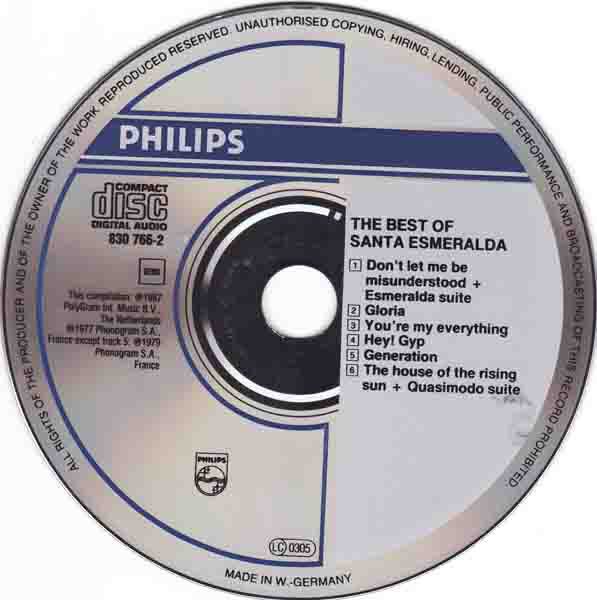 Best of Santa Esmeralda - Santa Esmeralda (CD - 50) music collectible [Barcode 042283076624] - Main Image 4