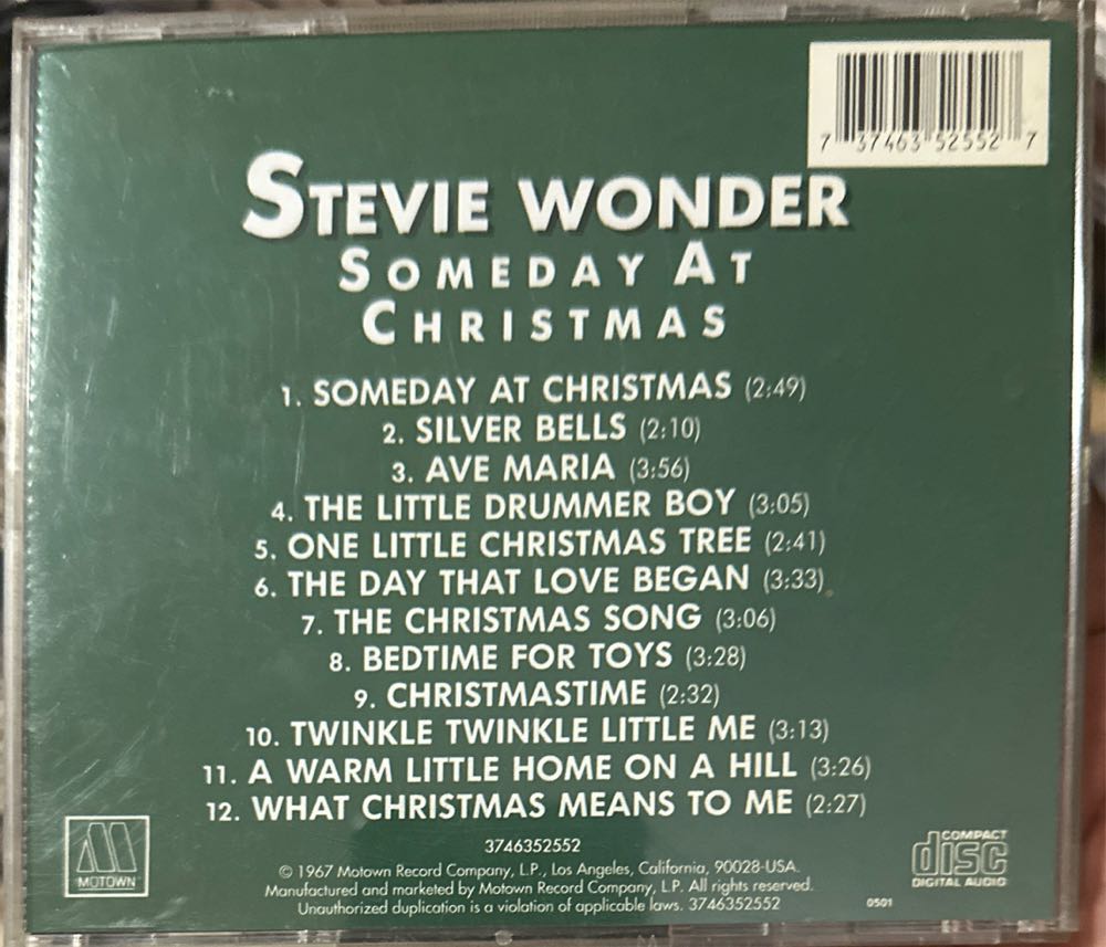 Someday At Christmas - Wonder, Stevie (12”) music collectible [Barcode 737463525527] - Main Image 2
