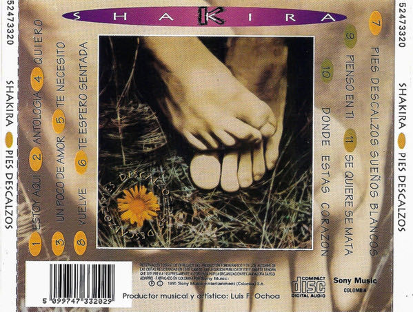 Pies Descalzo - Shakira (CD) music collectible [Barcode 5099748527523] - Main Image 2