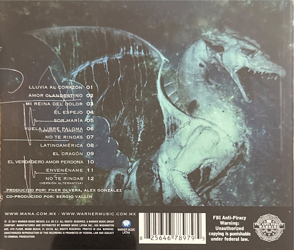 Drama y luz - Maná (CD) music collectible [Barcode 825646789795] - Main Image 2