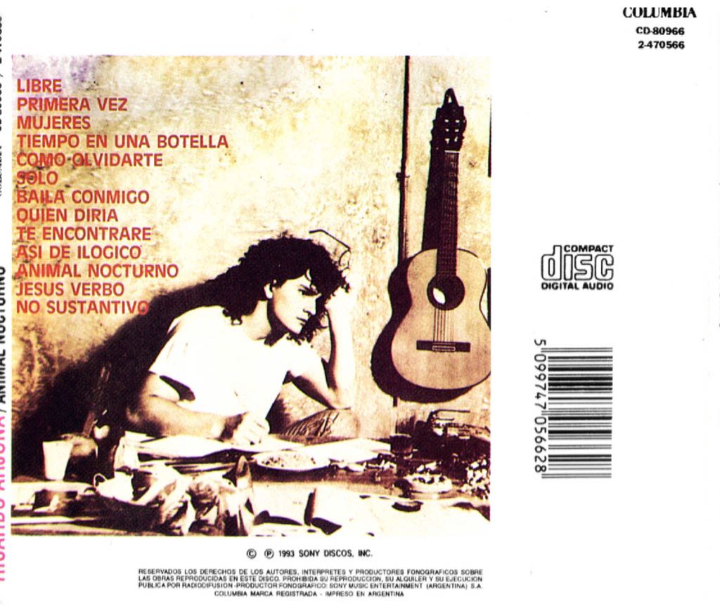 Animal Nocturno - Ricardo Arjona (CD) music collectible - Main Image 2