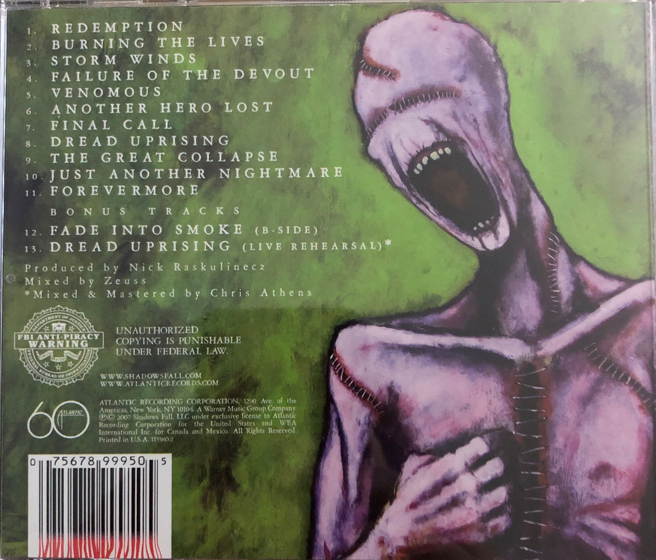 Threads Of Life - Shadows Fall (CD - 57) music collectible [Barcode 075678999505] - Main Image 2