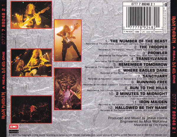 A Real Dead One - Iron Maiden (CD) music collectible [Barcode 071172924821] - Main Image 4