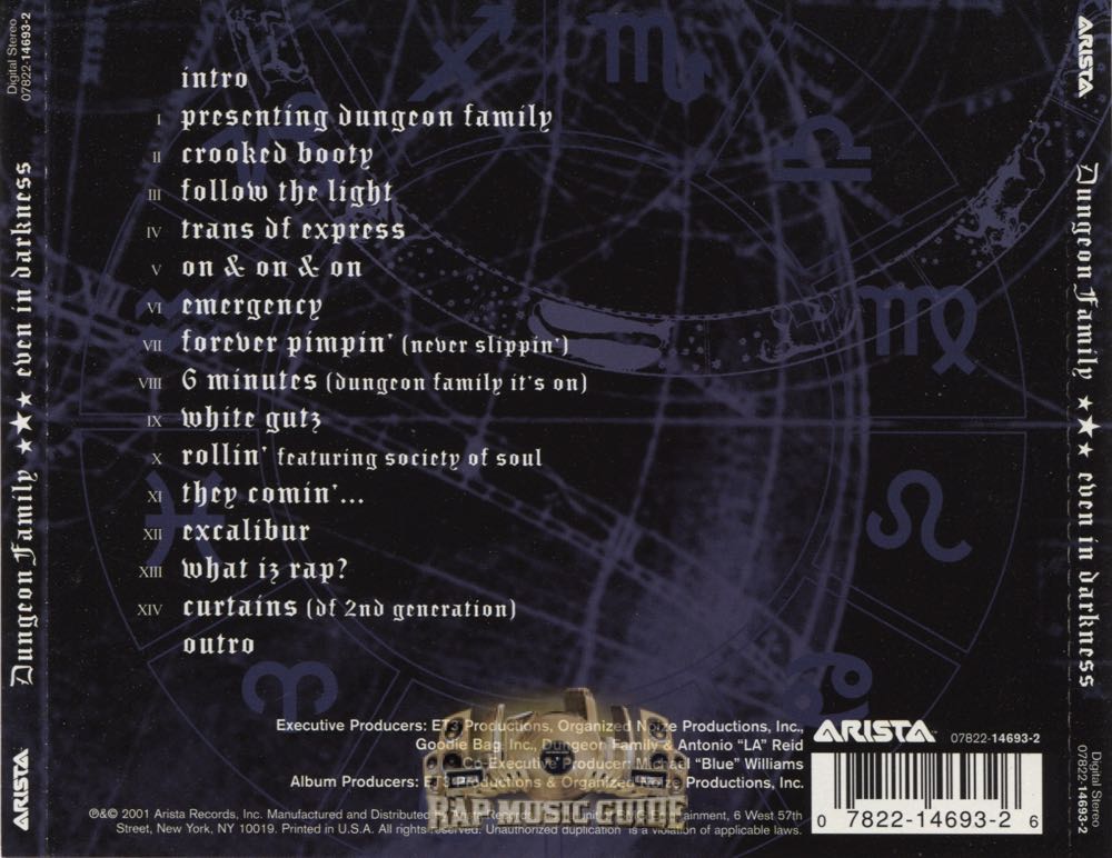 Even In Darkness - Dungeon Family (CD) music collectible [Barcode 078221469326] - Main Image 2